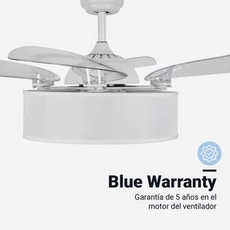 VENTILADOR TECHO U.BLUE JALOQUEWFW 104 DC LED PLE
