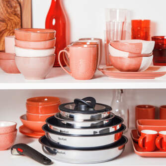 LOTE SARTENES TEFAL L881S904 INGENIO SET 9PZS