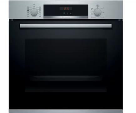 Horno Pirolítico Bosch HRA574BS0 - Clase A, 71L, 10 Recetas Gourmet, 8 Funciones, Función Vapor