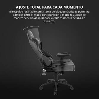 SILLA GAMING DRIFT DR90 XXL GRIS NEGRO
