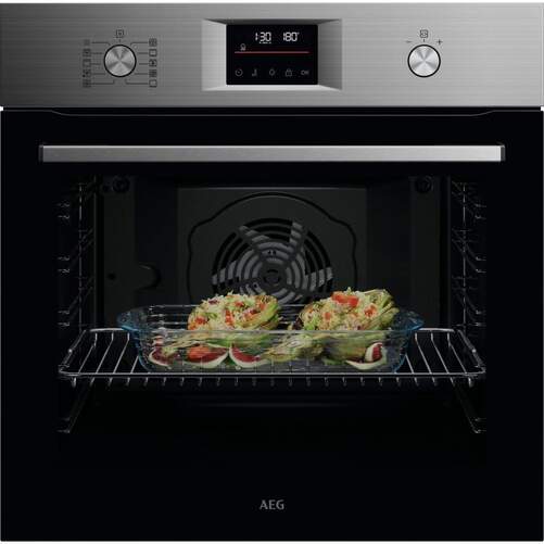Horno Pirol&iacute;tico AEG OU5PB40SM - 72 L, Clase A++, Display, Inox, Negro
