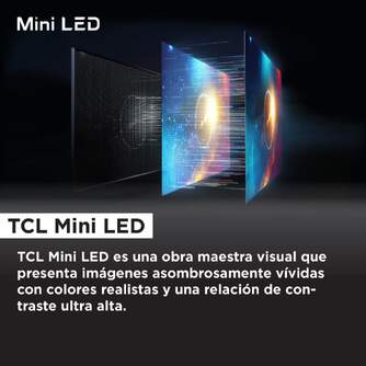 TV TCL 50%%%quot; 50C805 UHD MINILED QLED GOOGLETV 144HZ