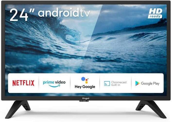 TV Engel 24" LE2490ATV - HD Ready, Smart TV Android, Dolby Audio, Chromecast