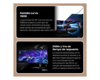 MONITOR SAMSUNG 49%%%quot; LS49CG954EUXEN DWQHD 240HZ CUR