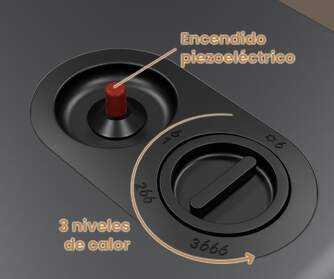 ESTUFA GAS ARTICA AEI4100G INFRARROJOS 4100W GRIS