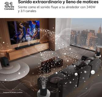 BARRASONIDO LG DS60T 3.1 340W DOLBY DIGITAL DTS