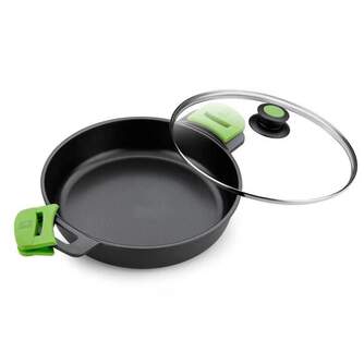 CACEROLA BRA PRIOOR BAJA 24CM C/TAPA CRISTAL