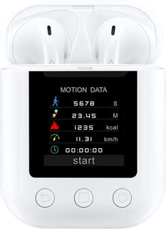 AURICULARES DENVER TWM-850 BLANCOS MP4 8GB