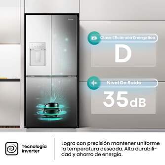 FRI. HISENSE RQ5P470SYID 179x80x70 4P NF INOX DISP