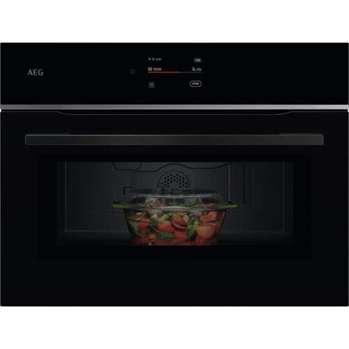 Microondas AEG TM7NK721B - 44 L, 1200 W, Grill, Display, Negro