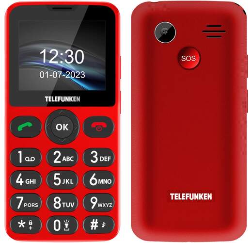 Seniorphone Telefunken S415 Rojo