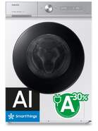 Lavadora Samsung WW90DB8U95GHU3 - 9 kg, 1400rpm, Clase A-30%, EcoBubble, Blanco