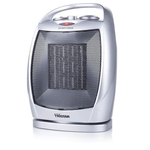 Calefactor cerámico Tristar KA5038 - 1500 W, termostato ajustable, 2 niveles de potencia