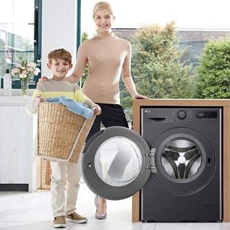 LVD. LG F4WR5009A6M 9K 1400R INOX GRAFITO STEAM