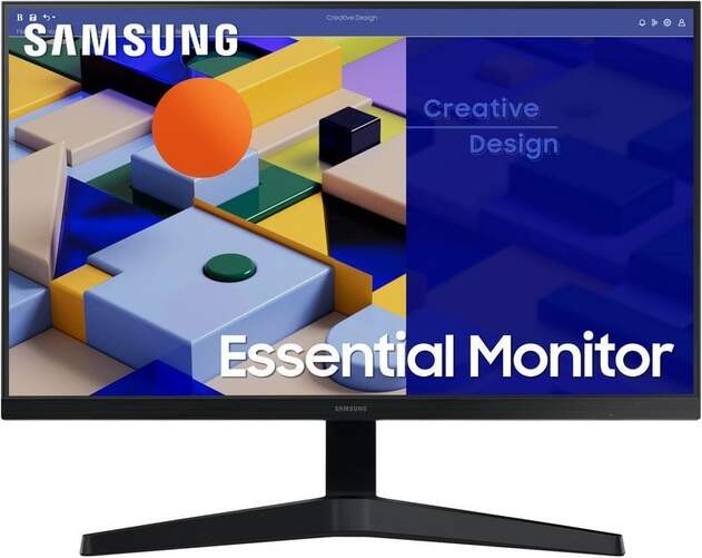 Monitor 24" Samsung LS24C314EAUXEN - Full HD 75Hz, IPS, FreeSync, Flicker-Free, VGA, HDMI