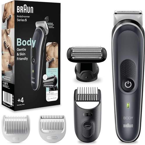Recortadora Braun Series 5 BG5360 - Aut. 100min., Cabezales Zonas Corporales Sensibles