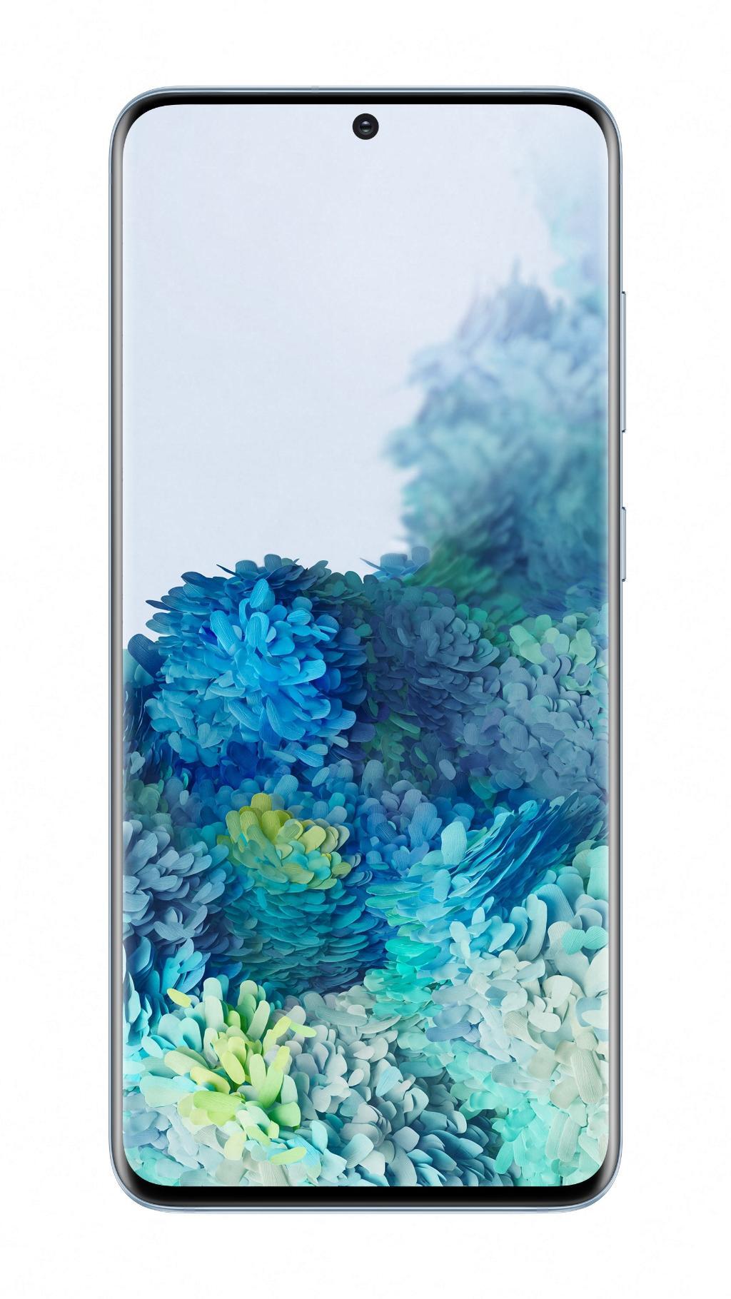 Samsung Galaxy S20 8/128GB Azul - 6.2" QHD+ 120Hz, Cam. 12/12/64MPx + Frontal 20MPx