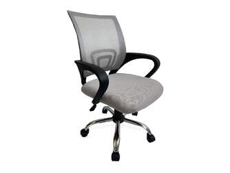 SILLA OFICINA EQUIP MESH OFFICE CHAIR LIGHT GREY