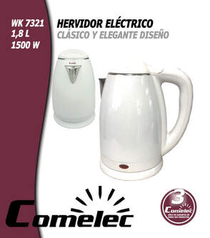 HERVIDOR COMELEC WK7321 1,8L 1500W BCO