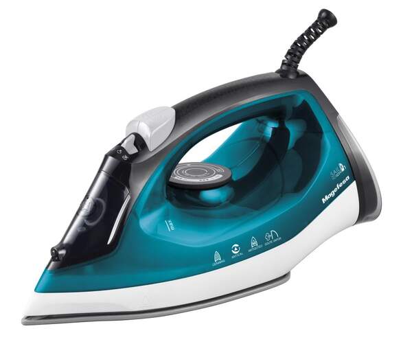 Plancha Megafesa MGF6234 - 2400 W, Cerámico, 227x115 mm, 320 ml, Azul