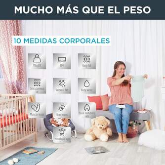 BASCULA ROWENTA BR9600 CONECTADA APP 10 MEDICIONES