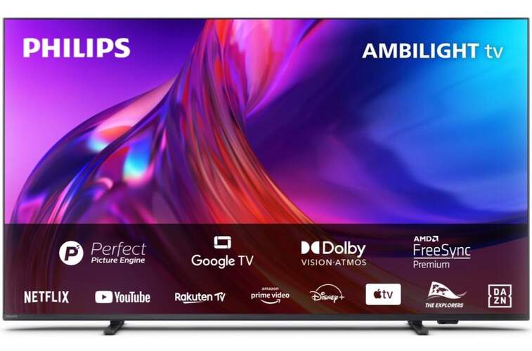 TV 65" Philips 65PUS8558 - 4K Ultra HD, GoogleTV, Ambilight