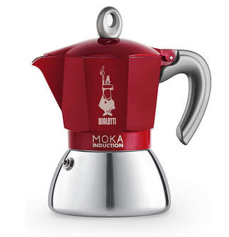 CAFET. ITALIANA BIALETTI NEW MOKA INDUCTION RED 6T