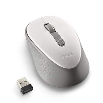 RATON NGS WIRELESS DEW BLANCO SILENCIOSO 2.4GHZ