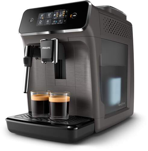 Cafetera Automática Philips EP2224/10 - 1500W, Café en grano y molido, 15 Bares, Espumador