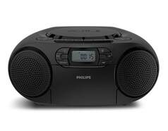 Radio/CD Philips TAZ2200B/10 Negro Cassette - Radio FM, DAB+, 3 W RMS, 2 altavoces de 6,4 mm
