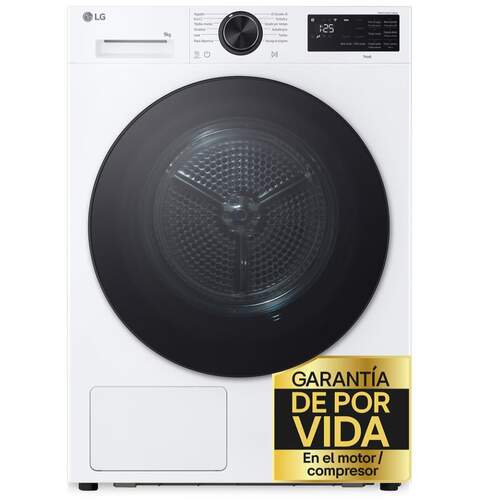 Secadora bomba de calor LG RHX5008TLB - Clase B, 8 kg, Wi-Fi ThinkQ, 62 dB, Blanco