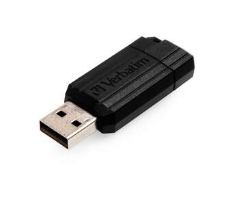 MEMORIA USB 2.0 VERBATIM PINSTRIPE 64 GB NEGRO