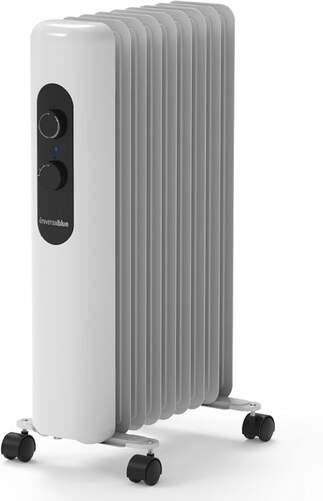 Radiador Aceite Universal Blue Matira 7020 - 2000 W, 9 Elementos, Portátil, Negro, Gris