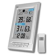 Estación Meteorológica Sami LD-1119 - Táctil, alarma, luz LED, Temperatura interior y exterior, gris