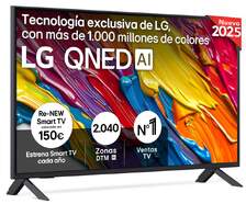 TV LG 43" QNED 43QNED82A6B - 4K Ultra HD, Alfa7, Web OS 25, 20 W RMS, 60 Hz, HDR10