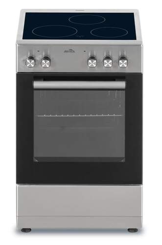 Cocina Eléctrica Artica AKVI5055X - Vitrocerámica 3 Zonas, 50x55cm, Horno 5 Funciones, 48 L