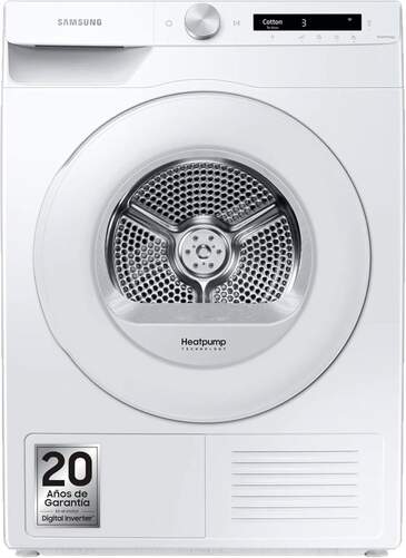 Secadora Samsung DV80T5220TTS3 - Clase A+++, 8 kg, Bomba de calor, Blanca