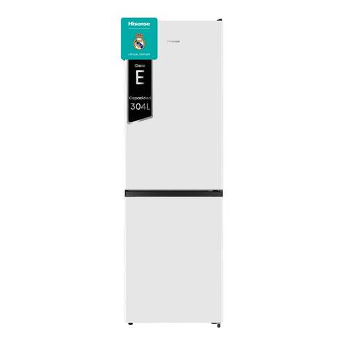 Frigorífico Combi Hisense RB390N4AWE - Clase E, 186x60 cm, 304 L, No Frost, Multi-Air Flow, Blanco