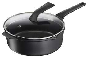Cacerola Tefal Robusto E24933 - 26 cm, Tapa, Negro