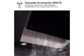 CAMP. LG HCEZ2428B 60CM 630m3h CRISTAL INCLINADA