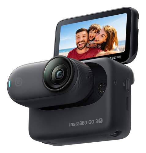 Cámara deportiva Insta360 GO3S - 128 GB, Negro, Pantalla 2,2", Fotos y video 4K Ultra HD