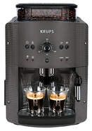 Cafetera SuperAutomática Krups EA810B - 1450W, 15 Bar, 3 Temperaturas, 3 Texturas, Aeroccino