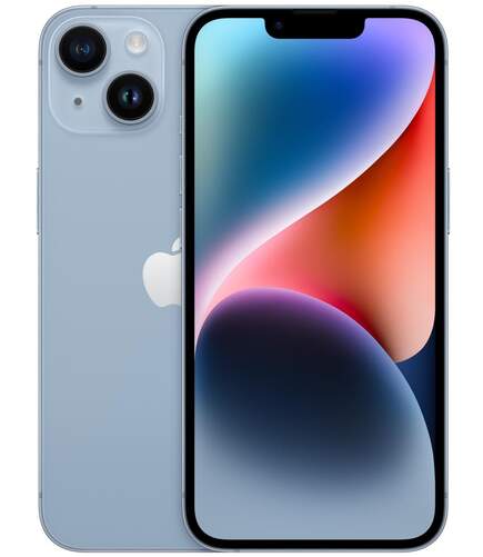 Apple iPhone 14 6/128GB Azul - 6.1" Super Retina, 5G, C&aacute;mara Dual 12Mpx, Photonic Engine, Chip A15