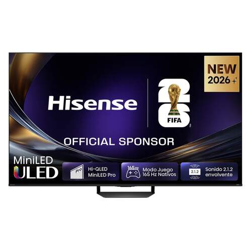 TV HISENSE 85" 85U7S PRO UHD MINILED SMARTTV 165HZ - MEMC, HDR10, doble banda