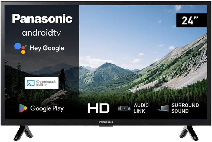 TV 24" Panasonic TX-24MSW504 - HD, Android TV, HDR10, Negra