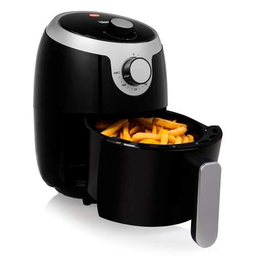 Freidora Aire Tristar FR9006PR Mini - 1000W, 1.8 litros, 80-200ºC, Temporizador, Negra