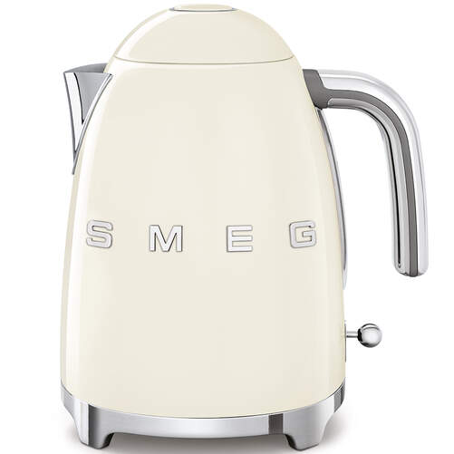 Hervidor Smeg KLF03CREU Crema - 2400W, 1.7 Litros, AutoApagado, Filtro Acero Inox, Estilo Retro