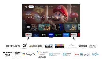 TV TCL 85%%%quot; 85C855 UHD MINILED QLED GOOGLETV 144HZ