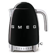 Hervidor Smeg KLF04BLEU Negro - 2400W, 1.7 Litros, AutoApagado, Filtro Acero Inox, Estilo Retro