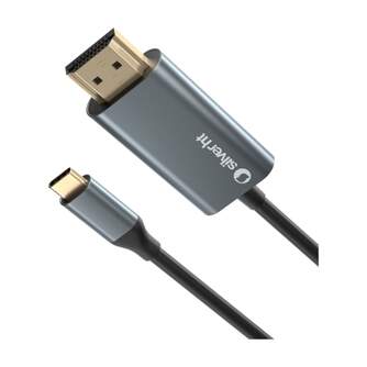 CABLE SILVER HT LOGAN 4  CONNECT USB C A HDMI